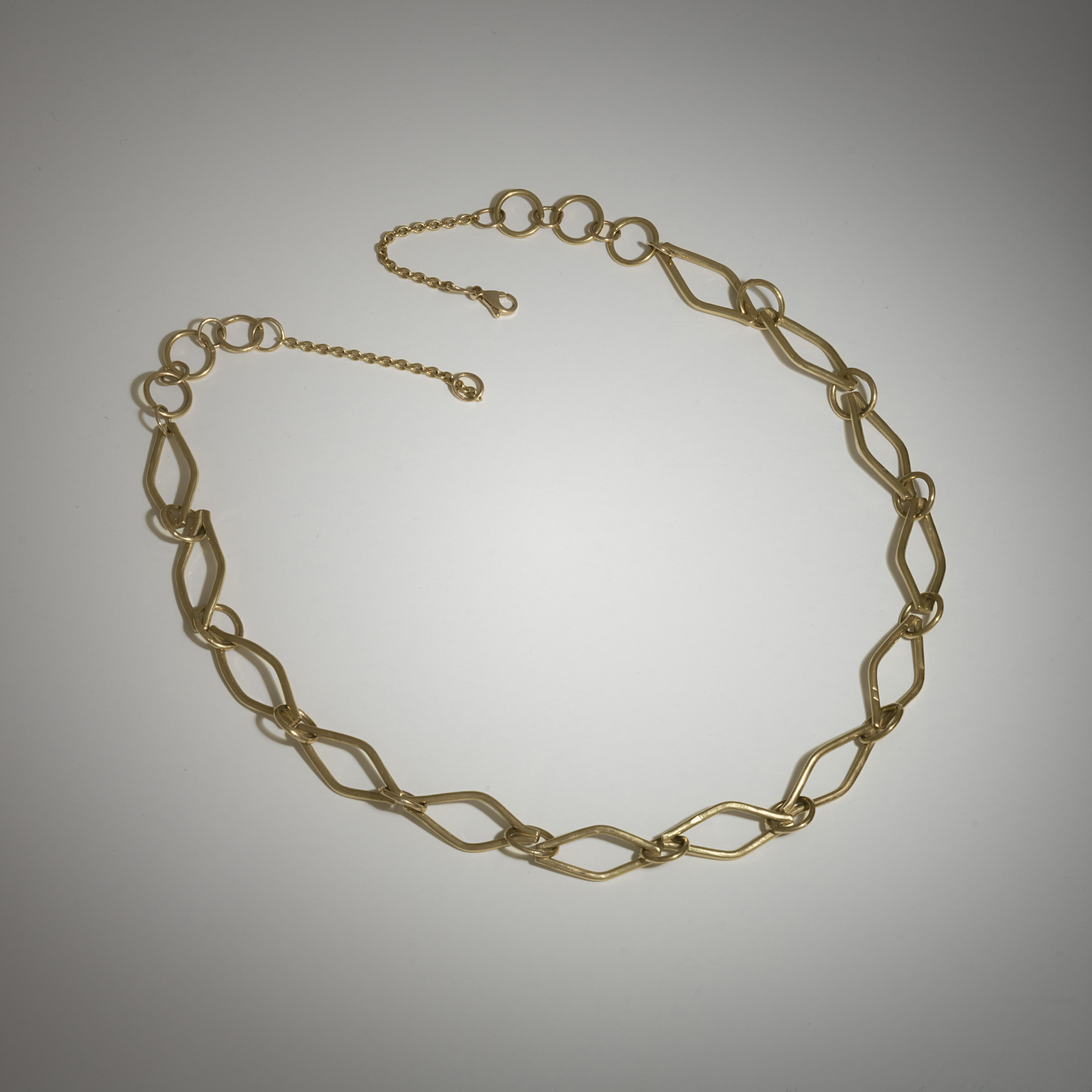 Agave link neck chain 18k